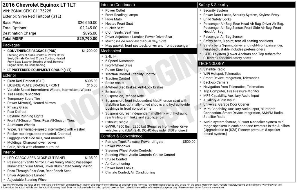 2016 Chevrolet Equinox LT