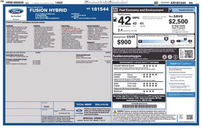 2019 Ford Fusion Hybrid SEL