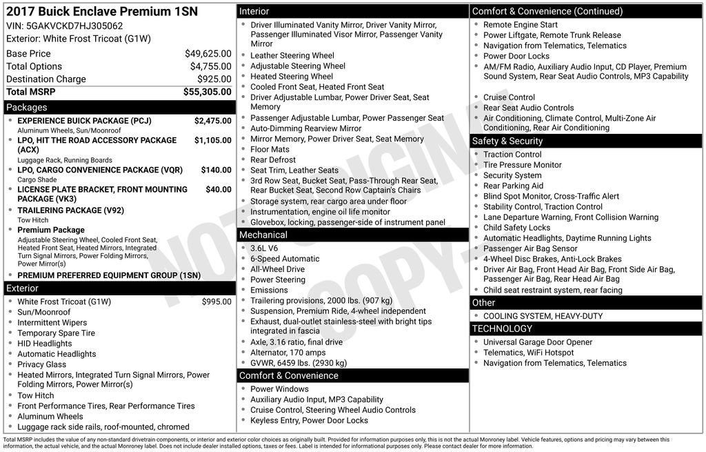 2017 Buick Enclave Premium