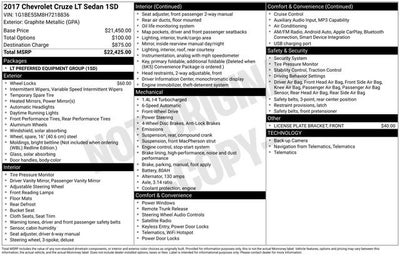 2017 Chevrolet Cruze LT