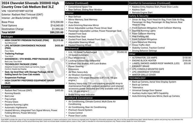 2024 Chevrolet Silverado 3500 HD High Country