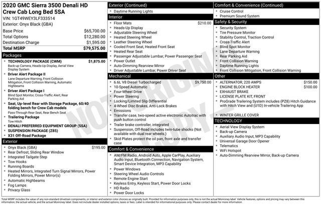 2020 GMC Sierra 3500 HD Denali