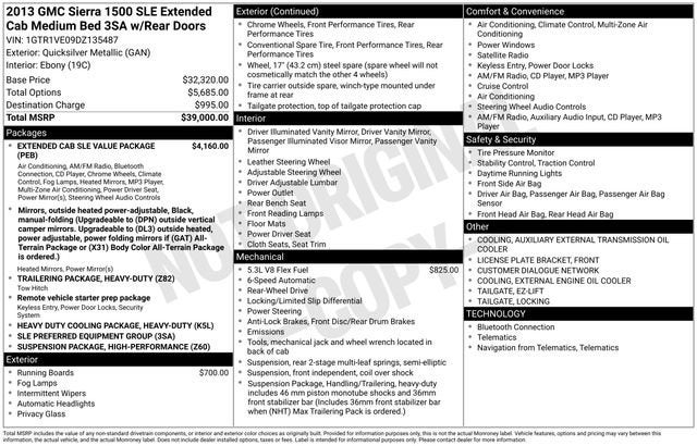 2013 GMC Sierra 1500 SLE