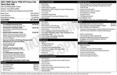 2021 GMC Sierra 1500 AT4